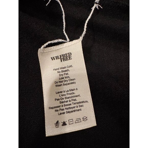 Wilfred Free Oversized Black Knit Tunic Sweater Dress Women's Size Large - Picture 8 of 12